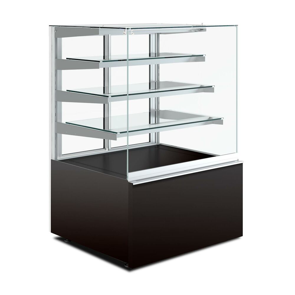 Bakery glass display Metos Gastroline Cube 0.9W 3P, Black