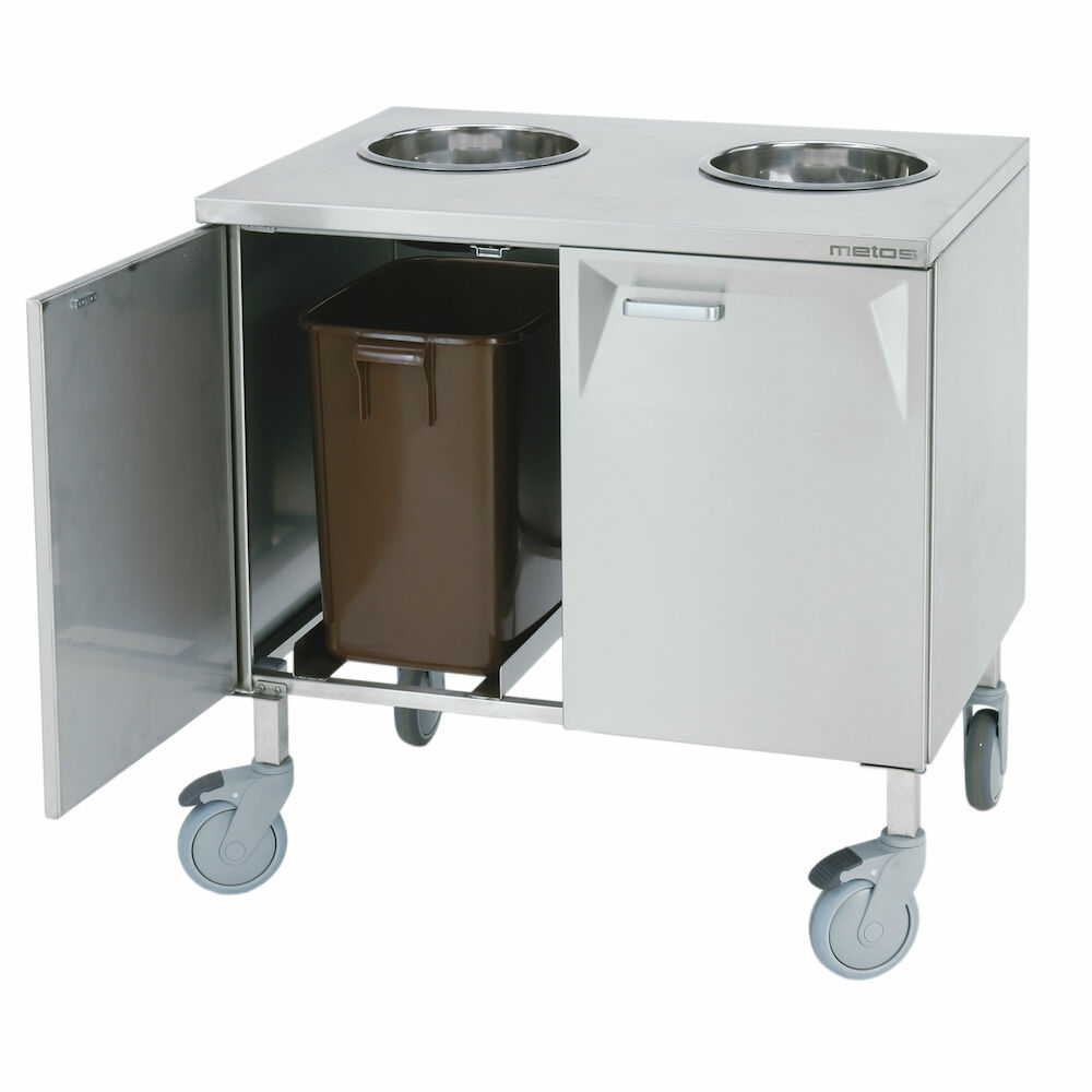 Biowastetrolley 2 x 30l Metos LBJV-2, 2x240mm