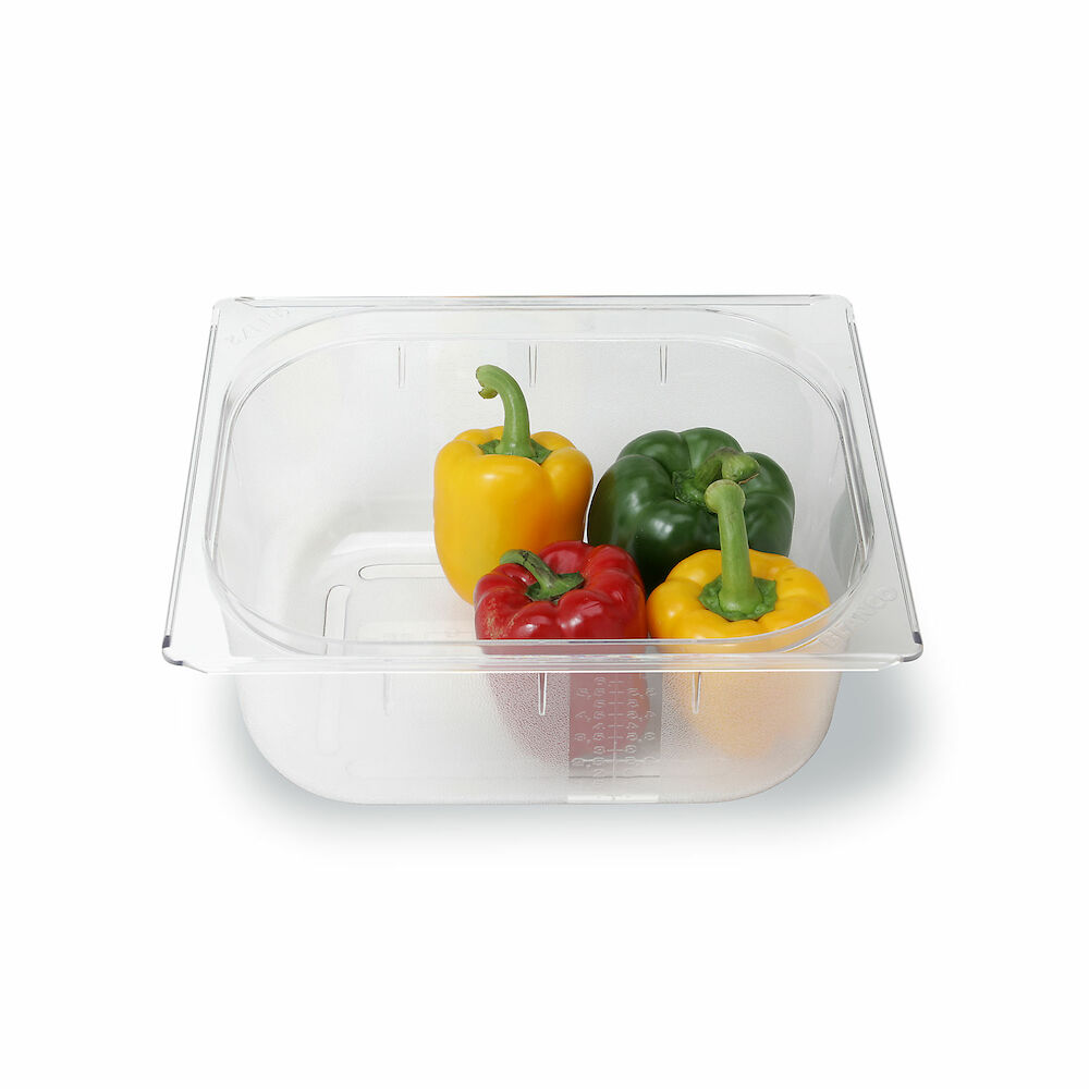 Plastic container Metos GN1/2-150, transparent