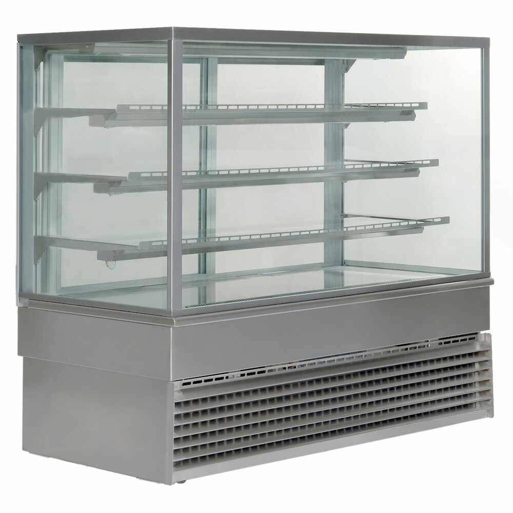 Bakery glass display Metos Georgia Square Inox Cold 1500