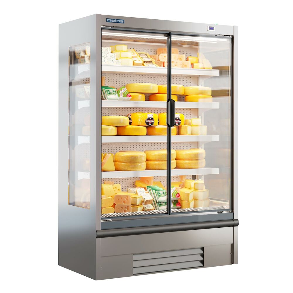 Multideck display Metos MS12DCPIM1 LED with glass doors