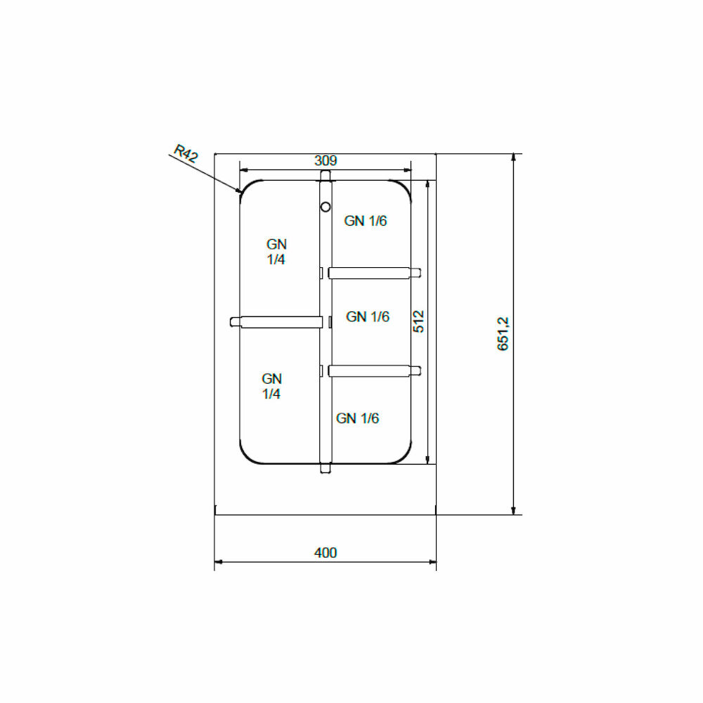 Divider assy GN1/1 Metos BM 400