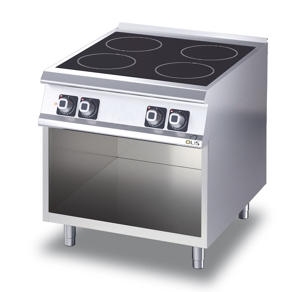 Ceramic range Metos Diamante D74/10VTC with open cupboard