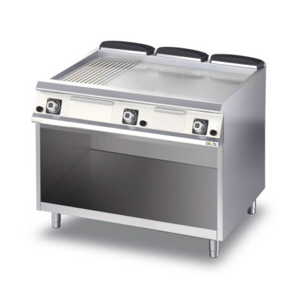 Gaasiplaatgrill rihveld./sile Metos Diamante D76/10FTTG1/3R avatud kapp