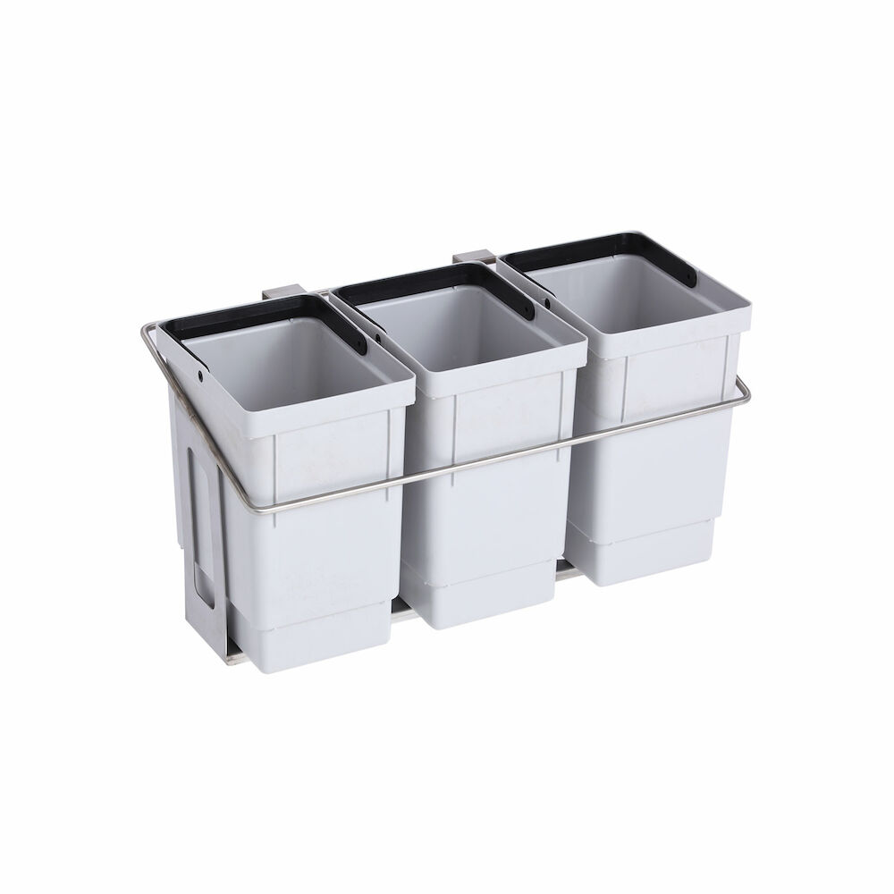 Wastebin holder Metos WST 3x11 l, open