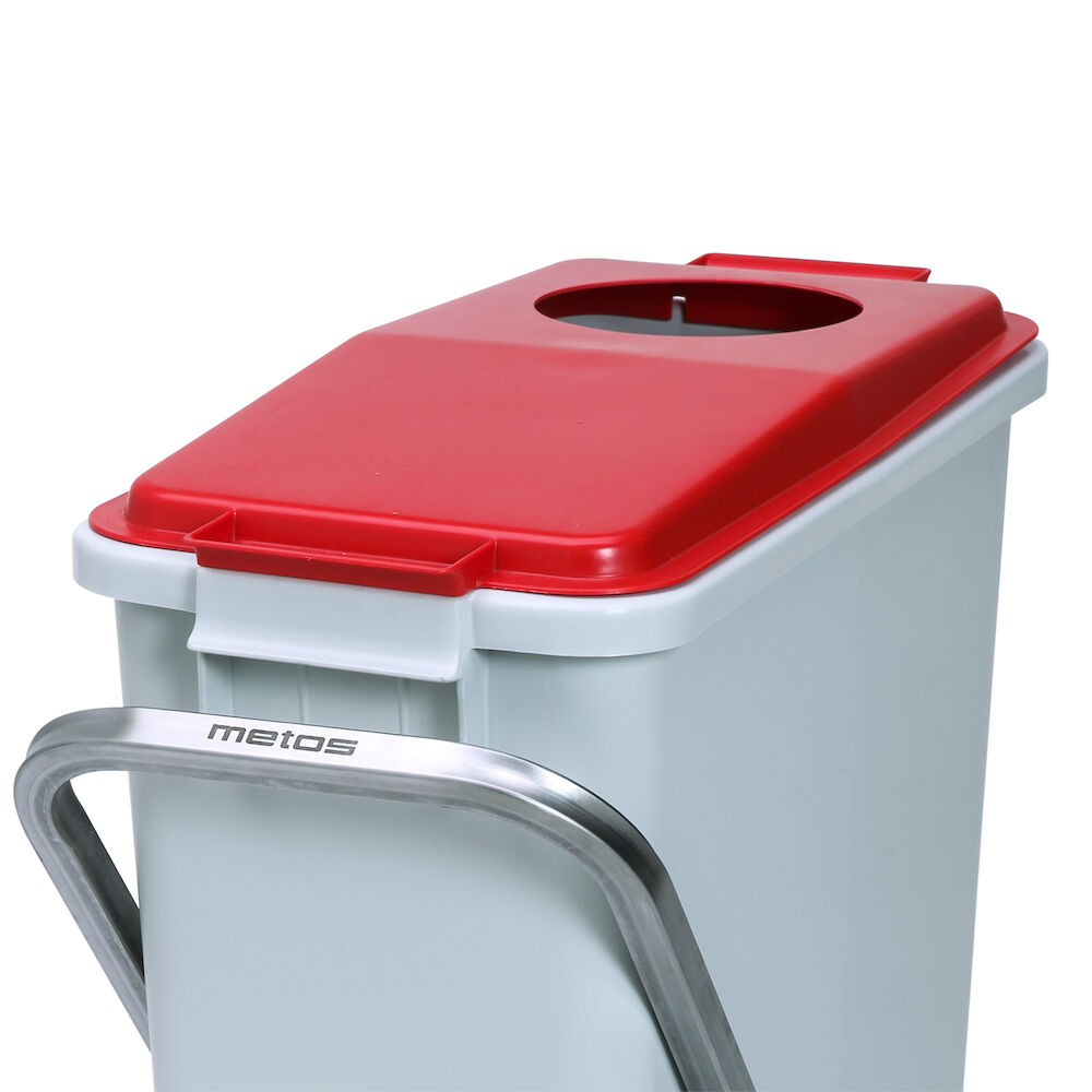 Lid for Metos waste trolley WAT-60 Red